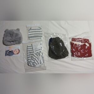 Baby Hat, Wraps, and Swaddle